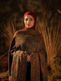 Kaani Pashmina Luxury Shawl Dark Base