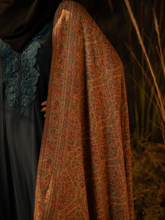 Kaani Pashmina Luxury Shawl Mustard