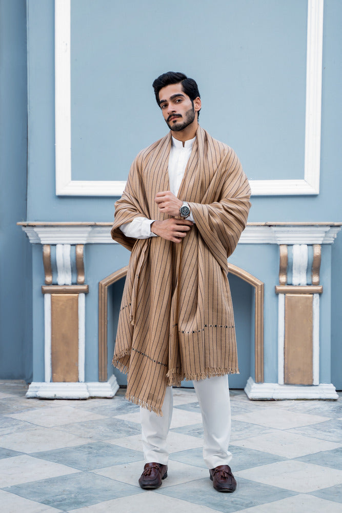 Pallandri Striped Luxury Dhussa