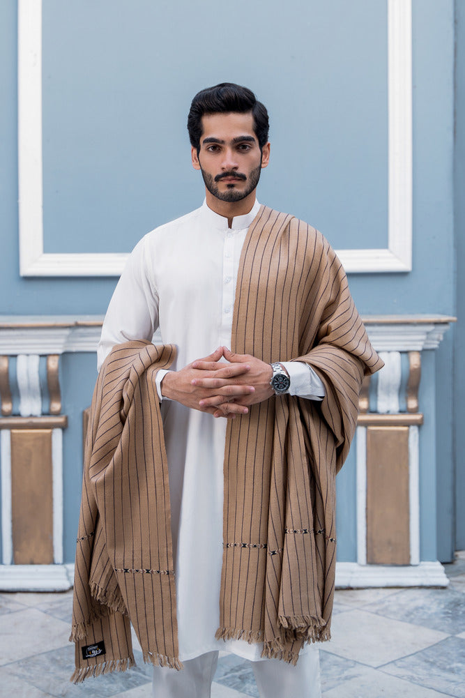 Pallandri Striped Luxury Dhussa