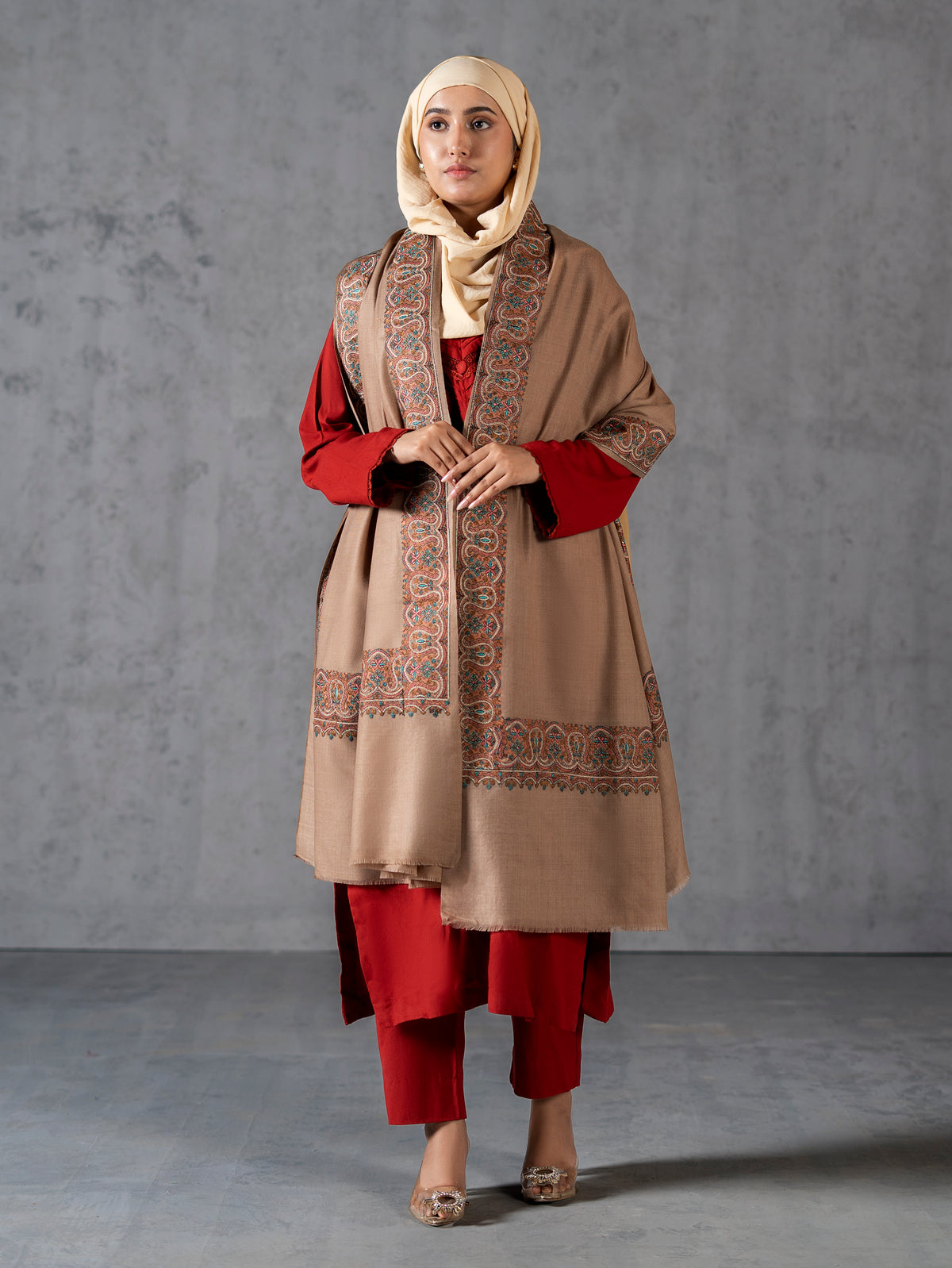 Multicolor Kashmiri Floral Border NEW