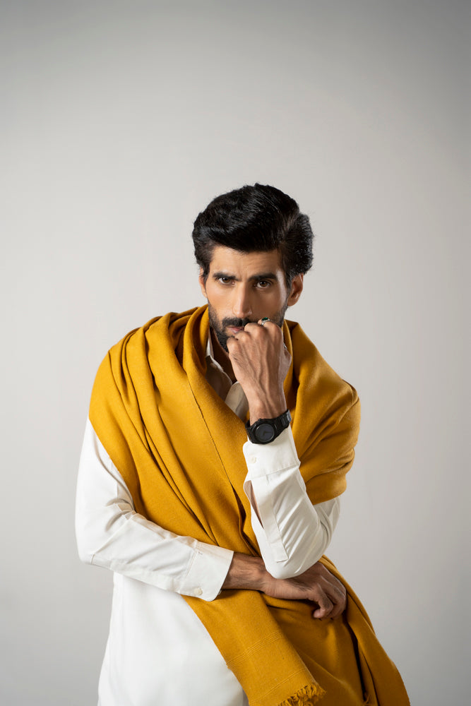 Kashmiri Shawl Mustard