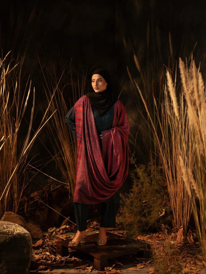 Kaani Pashmina Luxury Shawl Pink
