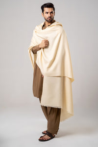 Self Border Kashmiri Shawl light