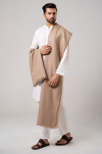 Self Border Kashmiri Shawl