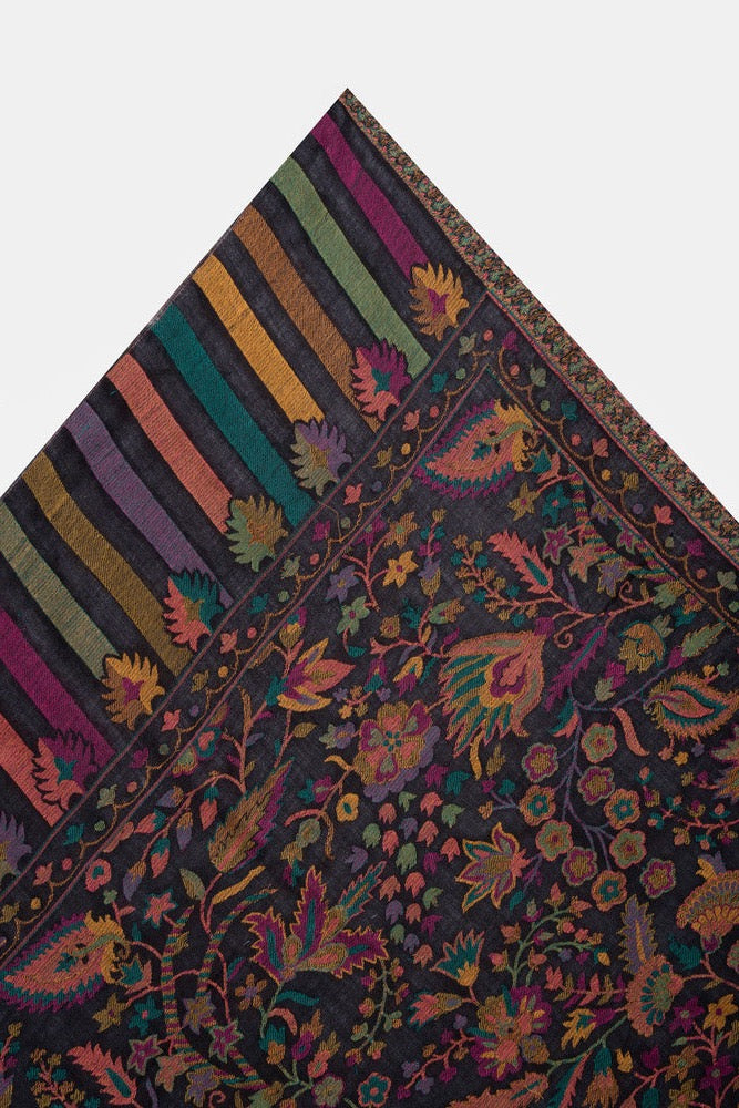 Kaani Pashmina Ladies Shawl Dark Brown