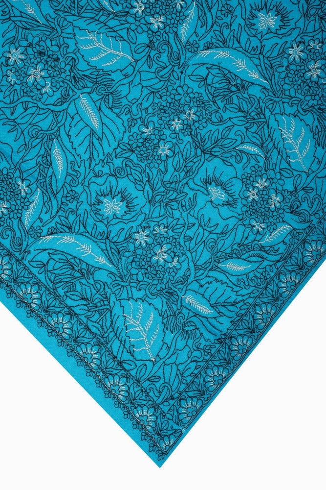 Kashmiri Floral Jaal Blue