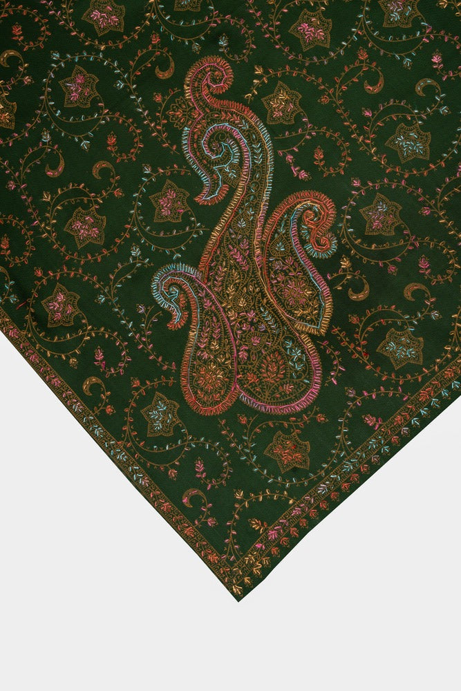 Multicolor Tradition Needle Jaal Green
