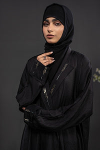 Front Motif Partywear Black For Women 