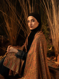 Kaani Pashmina Luxury Shawl Mustard