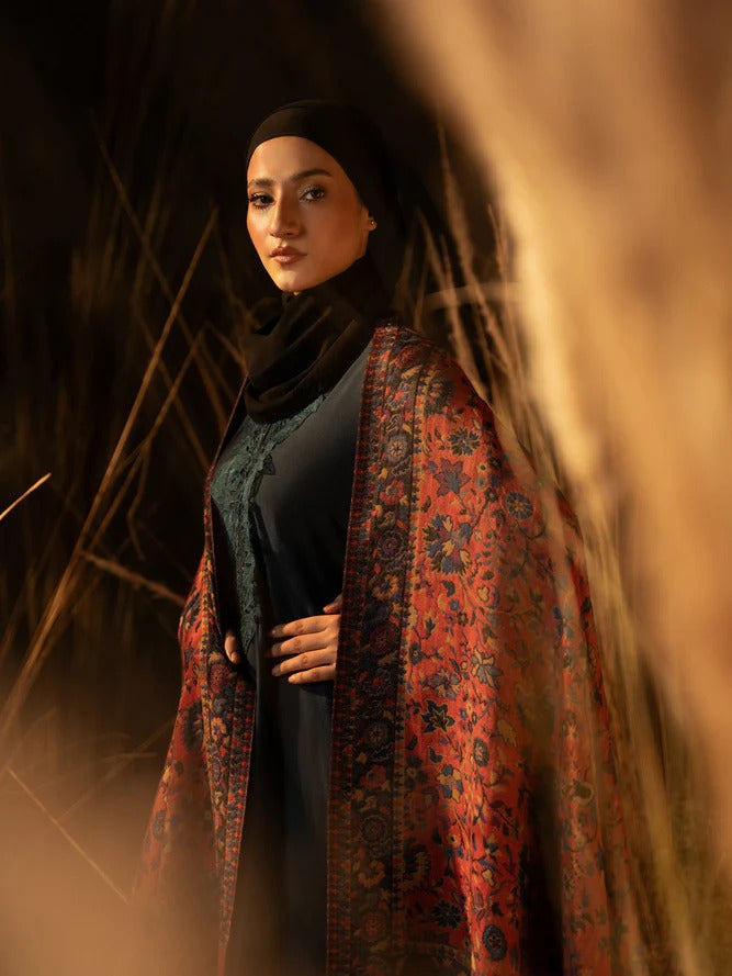 Kaani Pashmina Double-Sided Black
