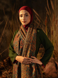 Kaani Pashmina Luxury Shawl Dark Base