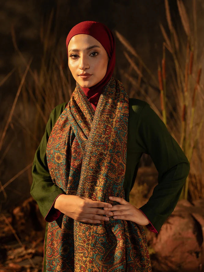 Kaani Pashmina Luxury Shawl Dark Base